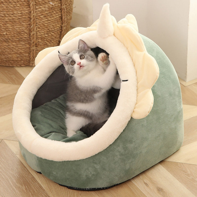 Deep Sleep Cat Bed Warm Pet Basket Cozy Cat House Kitten Lounger Cushion Cat Nesk Tent Very Soft Small Dog Mat Bag Cave Cats Bed - Urban Pet Plaza 