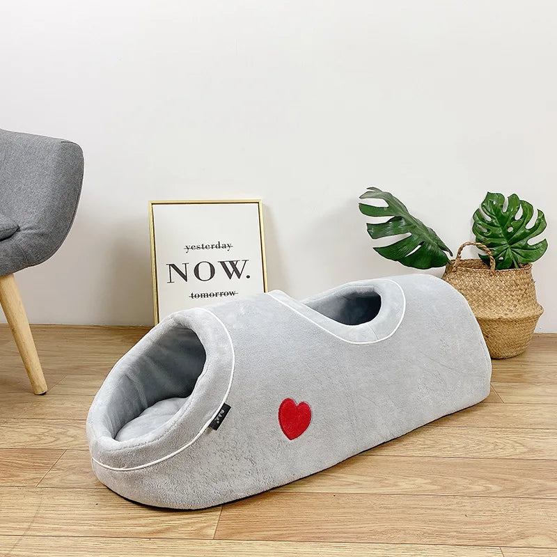 Funny Winter Warm Pet Cat Bed House Mat for Cats Bed Cave Tunnel Sleeping Bag Dog Beds House for Cats Pet Products Accessories - Urban Pet Plaza 