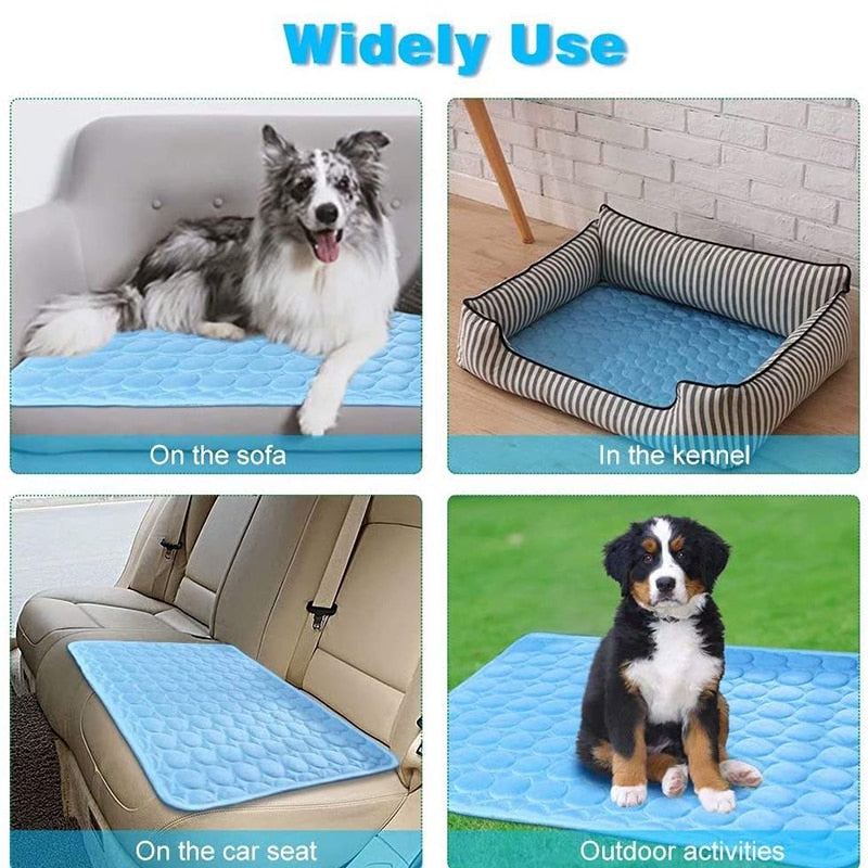 Dog Cooling Mat Extra Large Summer Pet Cold Bed for Small Big Dogs Cat Durable Blanket Sofa Cat Ice Pad Blanket Pet Accessories - Urban Pet Plaza 