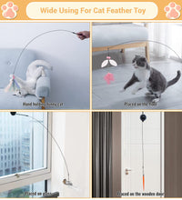 Funny Simulation Bird Interactive Cat Toy with Super Suction Cup Feather Bird for Kitten Play Chase Exercise Cat Toy Supplies - Urban Pet Plaza 