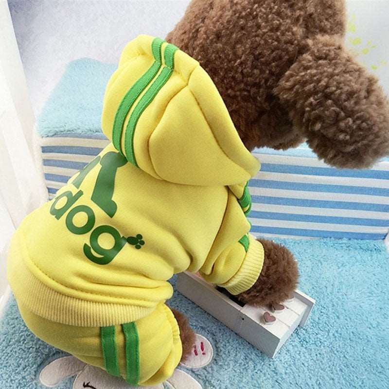 Clothes For Small Dogs Autumn Winter Warm Puppy Pet Cat Coat Jacket Sport Dog Jumpsuits Chihuahua French Bulldog Clothing Outfit - Urban Pet Plaza 