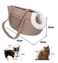 Pets Carrier for Cat Carrying Bag for Cats Backpack for Cat Panier Handbag Travel Small Bag Plush Puppy Bed Pet Products Gatos - Urban Pet Plaza 