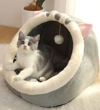 Deep Sleep Cat Bed Warm Pet Basket Cozy Cat House Kitten Lounger Cushion Cat Nesk Tent Very Soft Small Dog Mat Bag Cave Cats Bed - Urban Pet Plaza 