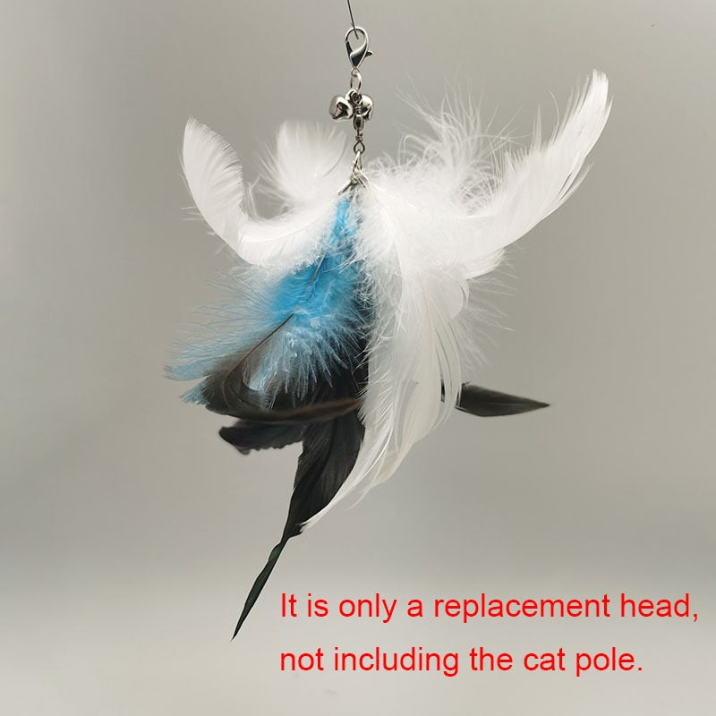 Funny Simulation Bird Interactive Cat Toy with Super Suction Cup Feather Bird for Kitten Play Chase Exercise Cat Toy Supplies - Urban Pet Plaza 