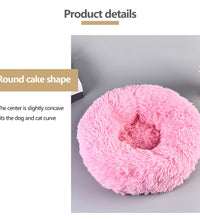 Super Soft Pet Bed Kennel Dog Round Cat Winter Warm Sleeping Bag Long Plush Large Puppy Cushion - Urban Pet Plaza 