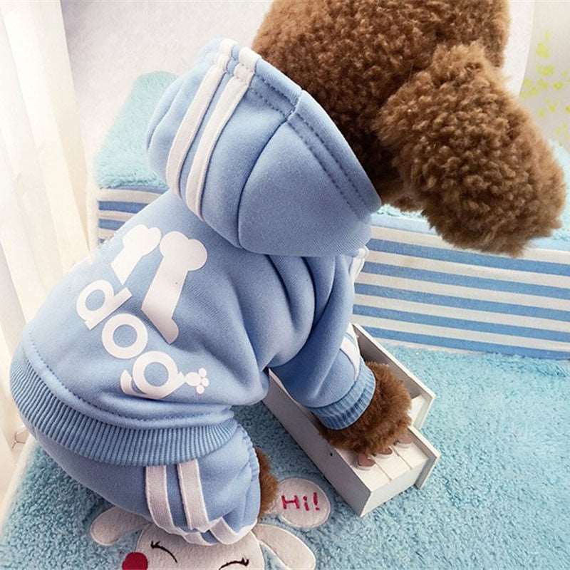 Clothes For Small Dogs Autumn Winter Warm Puppy Pet Cat Coat Jacket Sport Dog Jumpsuits Chihuahua French Bulldog Clothing Outfit - Urban Pet Plaza 