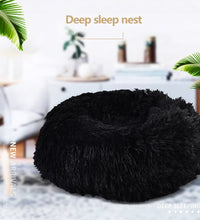 Super Soft Pet Bed Kennel Dog Round Cat Winter Warm Sleeping Bag Long Plush Large Puppy Cushion - Urban Pet Plaza 