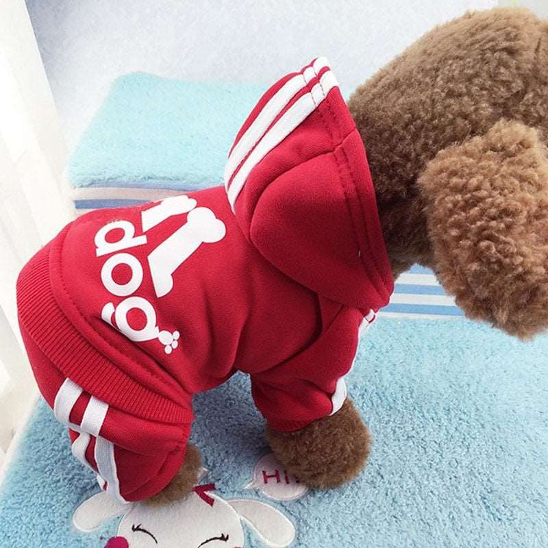 Clothes For Small Dogs Autumn Winter Warm Puppy Pet Cat Coat Jacket Sport Dog Jumpsuits Chihuahua French Bulldog Clothing Outfit - Urban Pet Plaza 