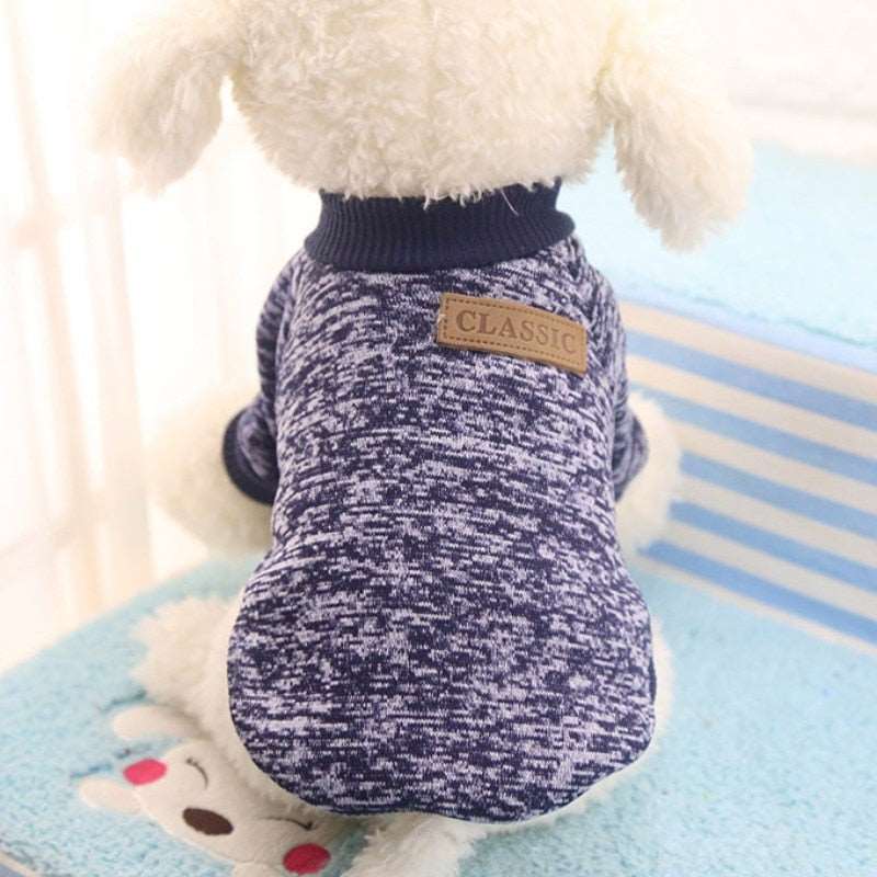 Classic Warm Dog Clothes Puppy Outfit Pet Cat Jacket Coat Winter Soft Sweater Clothing For Small Dogs Chihuahua XS-2XL - Urban Pet Plaza 