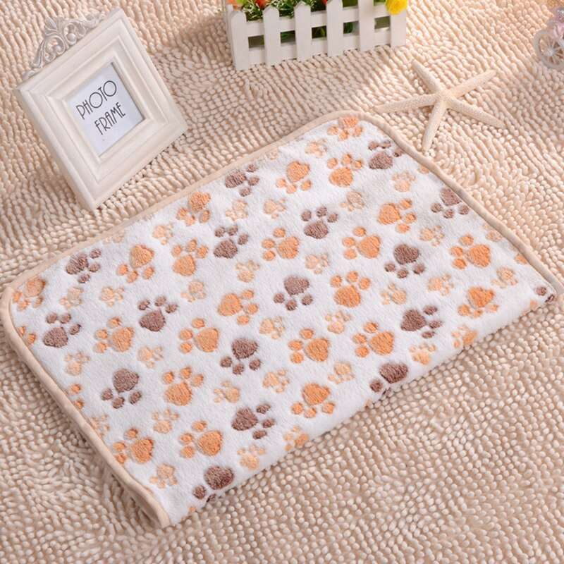 3 Sizes Cute Warm Pet Bed Mat Cover Towel Handcrafted Cat Dog Fleece Soft Blanket for Small Medium Large dogs Puppy Pet Supplies - Urban Pet Plaza 