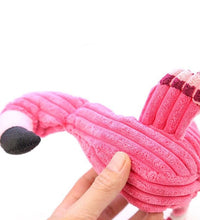Cute Plush Flamingo Pet Dogs Bite Chew Toys Chihuahua/Yorkshire/Bulldog/Pug/Corgi Small Dog Interactive /Squeaky Sound Toy - Urban Pet Plaza 