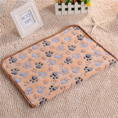 3 Sizes Cute Warm Pet Bed Mat Cover Towel Handcrafted Cat Dog Fleece Soft Blanket for Small Medium Large dogs Puppy Pet Supplies - Urban Pet Plaza 