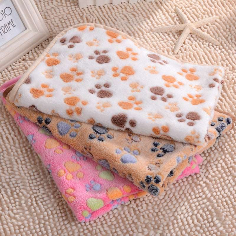 3 Sizes Cute Warm Pet Bed Mat Cover Towel Handcrafted Cat Dog Fleece Soft Blanket for Small Medium Large dogs Puppy Pet Supplies - Urban Pet Plaza 