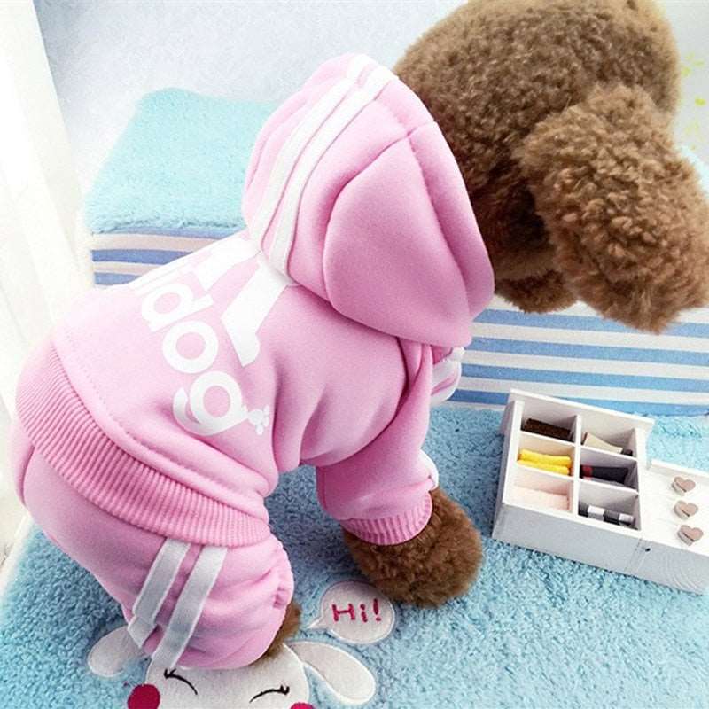 Clothes For Small Dogs Autumn Winter Warm Puppy Pet Cat Coat Jacket Sport Dog Jumpsuits Chihuahua French Bulldog Clothing Outfit - Urban Pet Plaza 