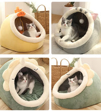 Deep Sleep Cat Bed Warm Pet Basket Cozy Cat House Kitten Lounger Cushion Cat Nesk Tent Very Soft Small Dog Mat Bag Cave Cats Bed - Urban Pet Plaza 