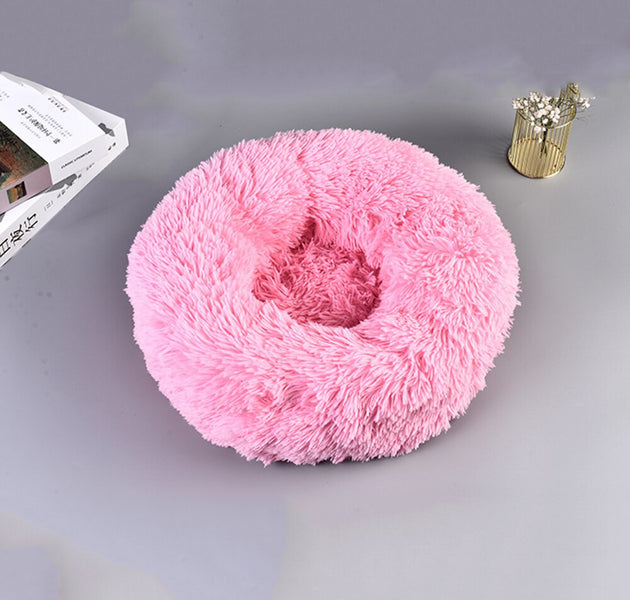 Super Soft Pet Bed Kennel Dog Round Cat Winter Warm Sleeping Bag Long Plush Large Puppy Cushion - Urban Pet Plaza 