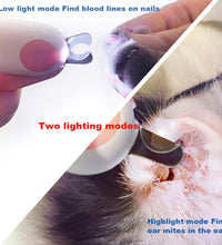 Professional Pet Nail Clipper LED Light Pet Nail Clipper Claw Grooming Scissors for Small Dogs Cats Scissors Dog Accessories - Urban Pet Plaza 