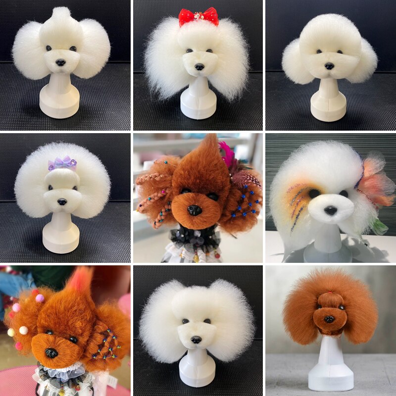 Pet simulation dog hair only beauty practice standard  fake hair Pet Grooming Trimming Practice Must be used with skeleton - Urban Pet Plaza 
