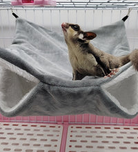 Plush Hamster Hammock Double-layer Thicken Warm Sleeping Bag Nest Hanging Cage House for Squirrel Ferret Rabbit Pet Bed - Urban Pet Plaza 