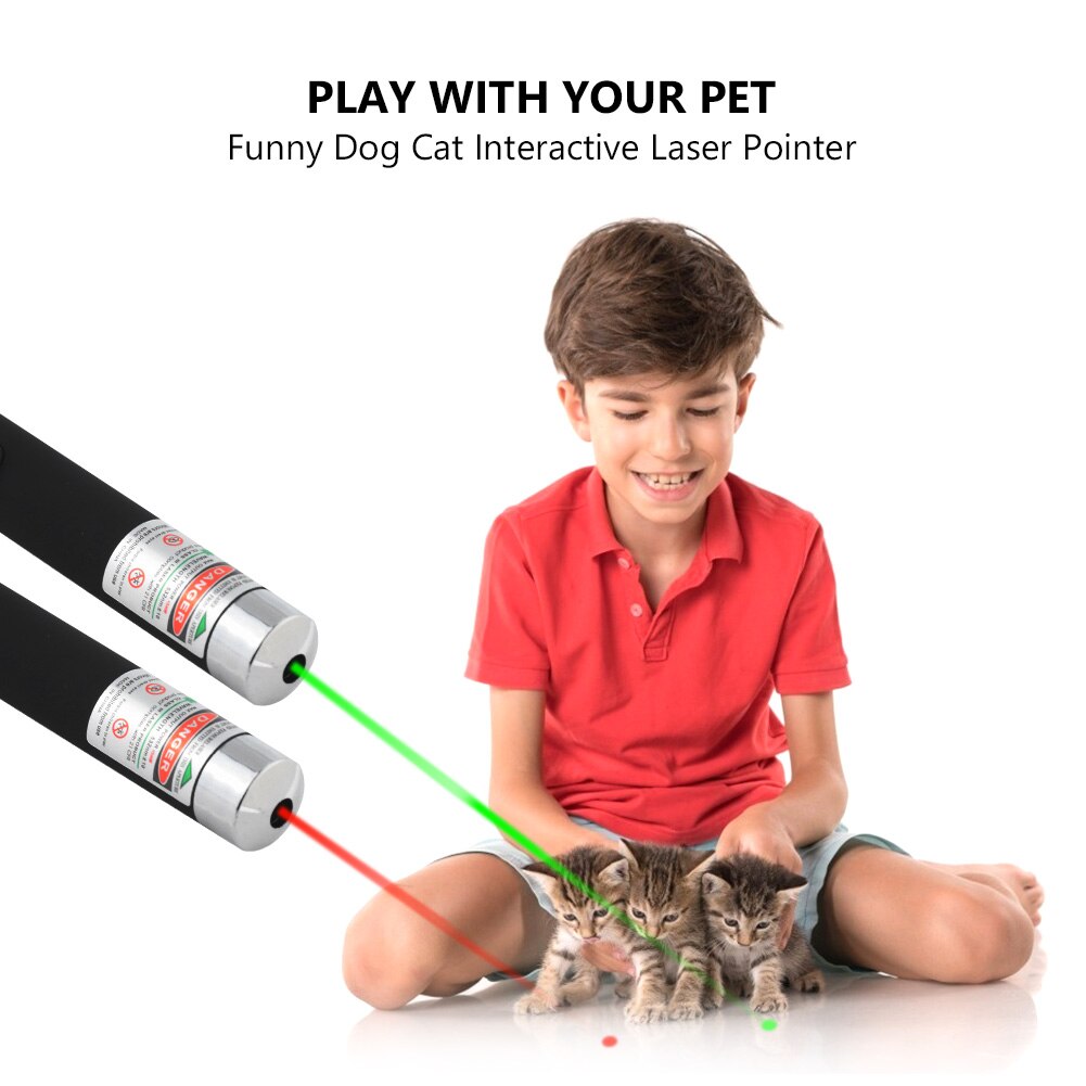 Laser Pointer 4mW High Pointer Laser Meter Pet Cat Toy Light Sight 530Nm 405Nm 650Nm Power Red Dot Office Interactive Laser Pen - Urban Pet Plaza 