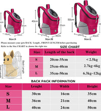 Pet Dog Carrier Bag Carrier For Dogs Backpack Out Double Shoulder Portable Travel Backpack Outdoor Dog Carrier Bag Travel Set - Urban Pet Plaza 