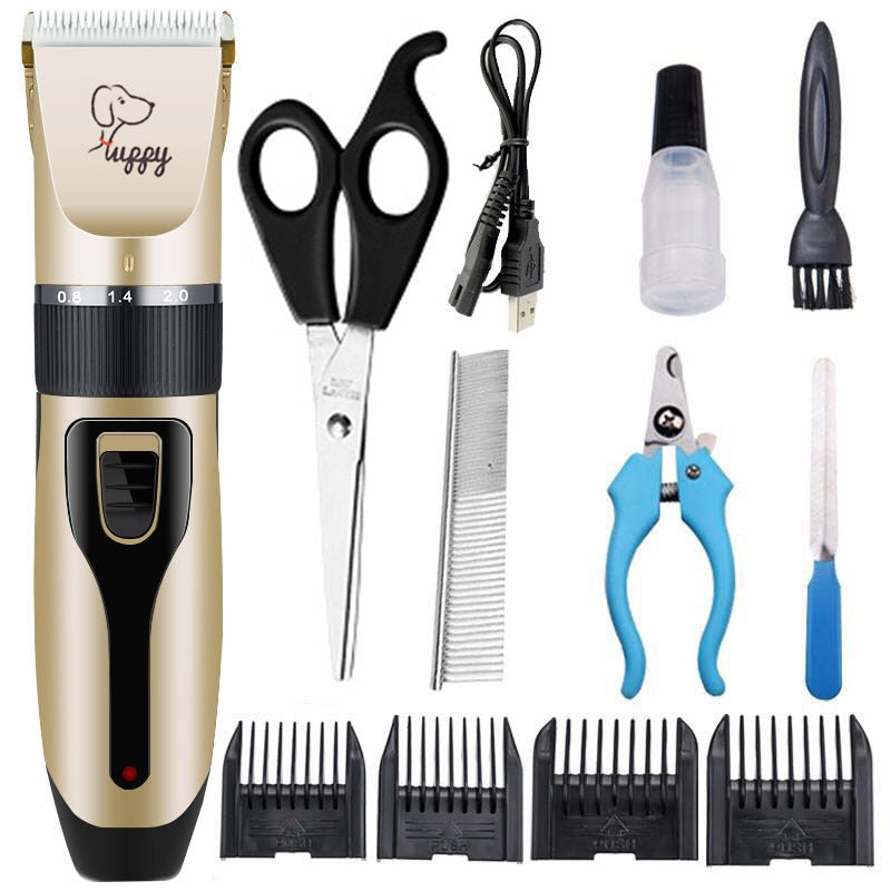 Dog Clipper Dog Hair Clippers Grooming (Pet/Cat/Dog/Rabbit) Haircut Trimmer Shaver Set Pets Cordless Rechargeable Professional - Urban Pet Plaza 