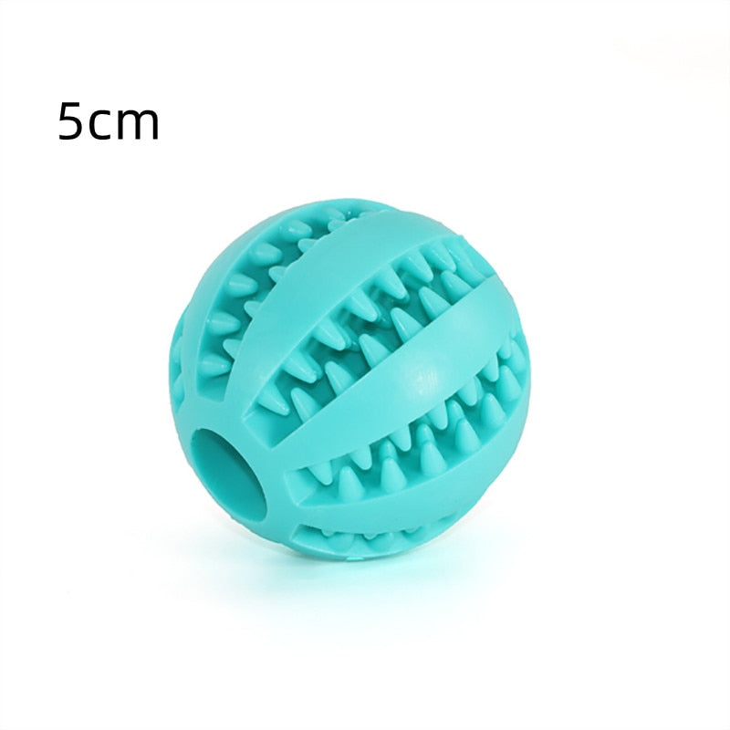 Natural Rubber Pet Dog Toys Dog Chew Toys Tooth Cleaning Treat Ball Extra-tough Interactive Elasticity Ball for Pet Accessories - Urban Pet Plaza 