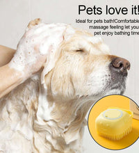 Bathroom Puppycat Washing Massage Dispenser Grooming Shower Brush Soft Silicone Dog Brush Pet Shampoo Massager Bath Brush - Urban Pet Plaza 