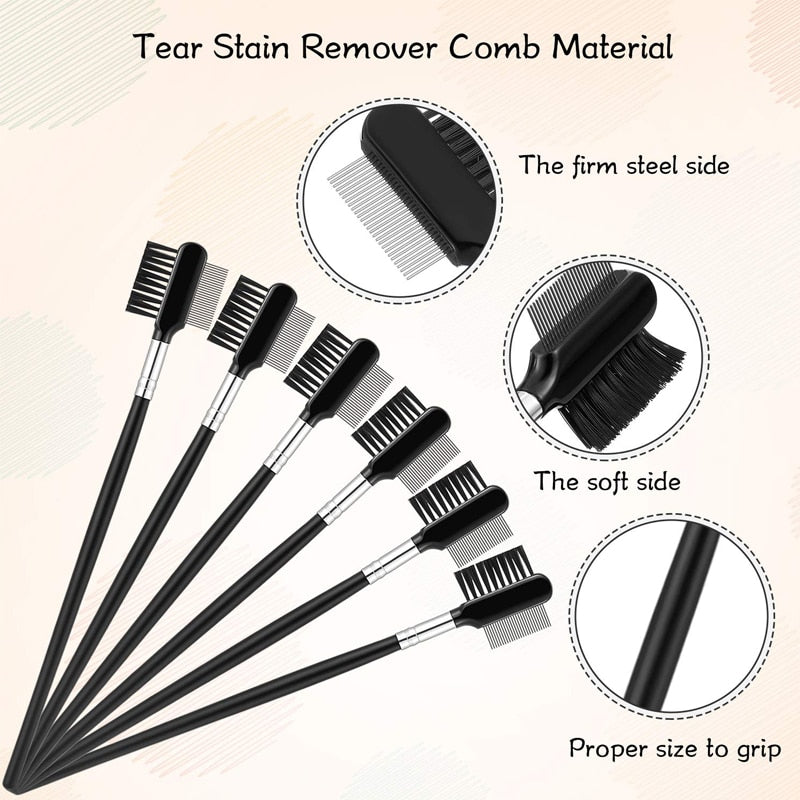 Double-Sided Pet Eye Comb Brush Mini Pet Tear Stain Remover Comb Eye Grooming Brush For Small Cat Dog Pets Accessories - Urban Pet Plaza 