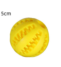 Natural Rubber Pet Dog Toys Dog Chew Toys Tooth Cleaning Treat Ball Extra-tough Interactive Elasticity Ball for Pet Accessories - Urban Pet Plaza 