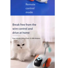 Smart Usb Rechargeable Chasing Electric Automatic Moving Remote Control Interactive Pet Cat Toy Feather Rotating Car for Kitten - Urban Pet Plaza 