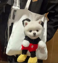 Pet Cat Carries Bag Out Breathable Canvas Cat Shoulder Bag Large Space Open Head Dog Schoolbag Tote - Urban Pet Plaza 
