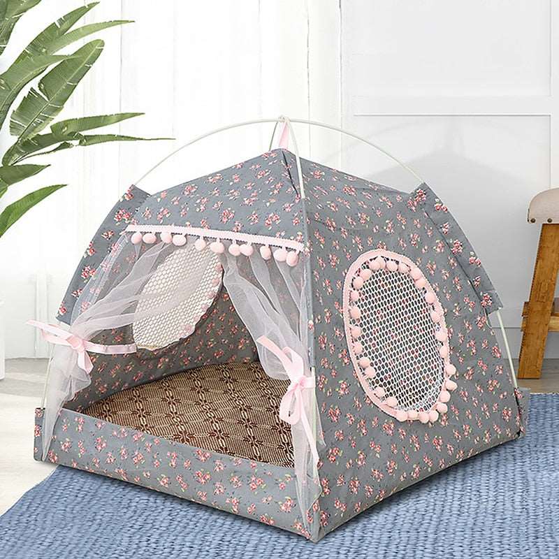 Breathable Cat Dog Litter Tent Kennel Foldable Universal Indoor Teepee Pet House Breathable Puppy Tent Bed Dog Supplies - Urban Pet Plaza 