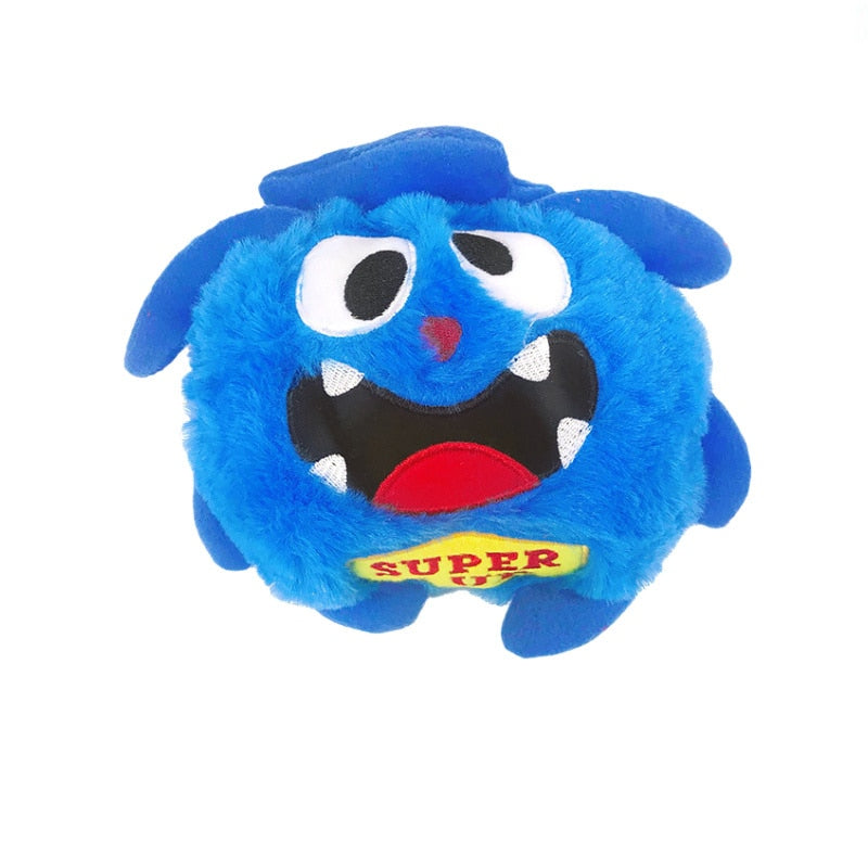 Pets Dog Interactive Toy Monster Plush Giggle Ball Shake Crazy Bouncer Dog Toy Exercise Electronic Toy For Puppy Entertainment - Urban Pet Plaza 