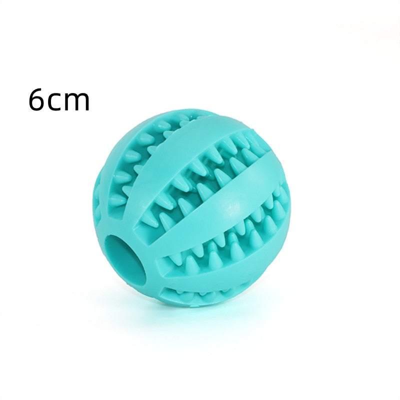 Natural Rubber Pet Dog Toys Dog Chew Toys Tooth Cleaning Treat Ball Extra-tough Interactive Elasticity Ball for Pet Accessories - Urban Pet Plaza 