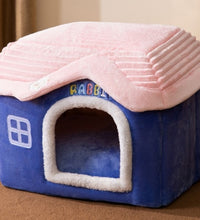 Foldable Dog House Pet Cat Bed Winter Dog Villa Sleep Kennel Removable Nest Warm Enclosed Cave Sofa Pets Supplies - Urban Pet Plaza 