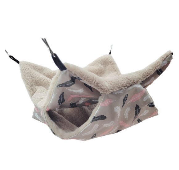 Pet Double-layer Plush  Hammock Warm Hamster  Hanging Bed  Ferret  Hanging Bed for Cat Rodents Hammock for Hamster Pets Supplies - Urban Pet Plaza 
