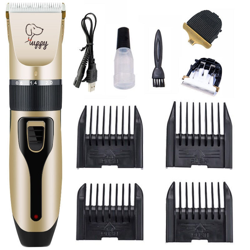 Dog Clipper Dog Hair Clippers Grooming (Pet/Cat/Dog/Rabbit) Haircut Trimmer Shaver Set Pets Cordless Rechargeable Professional - Urban Pet Plaza 