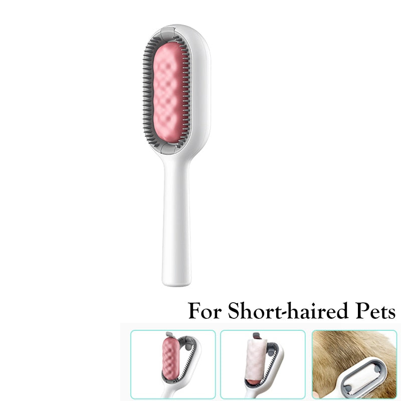 Double Sided Hair Removal Brushes for Cat Dog Pet Grooming Comb with Wipes Kitten Brush Pet Products Supplies - Urban Pet Plaza 