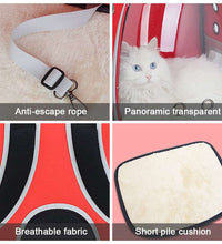 Cat Carrying Bag Space Pet Backpack Breathable Portable Transparent Backpack Puppy Dog Transport Carrier Space Capsule Bag Pets - Urban Pet Plaza 