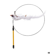 Handfree Bird/Feather Cat Wand with Bell Powerful Suction Cup Interactive Toys for Cats Kitten Hunting Exercise Pet Products - Urban Pet Plaza 