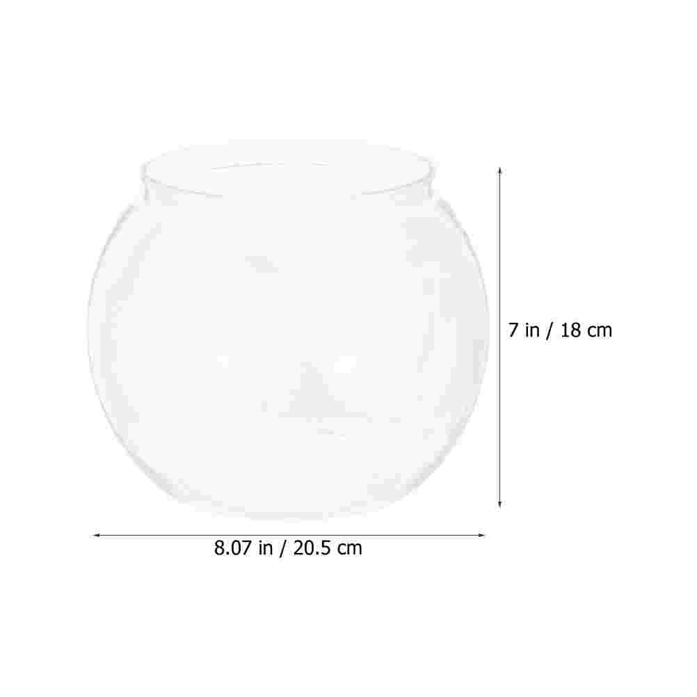 Circle Vase Aquarium Tank PET Containers Fish Tank Vase Round Water Vase Transparent Round Fish Tank - Urban Pet Plaza 