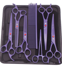 Purple Dragon Dog Grooming Scissors Kit 7