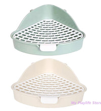 Bunny Litter Box Small Pet Toilet Triangle Potty Trainer Corner Litter Bedding Box for Hamsters Guinea Pigs Critters - Urban Pet Plaza 