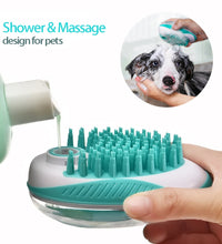 Pet Dog Cat Bath Brush 2-in-1 Pet SPA Massage Comb Soft Silicone Pet Shower Hair Grooming Cmob Dog Cleaning Tool Pet Supplies - Urban Pet Plaza 