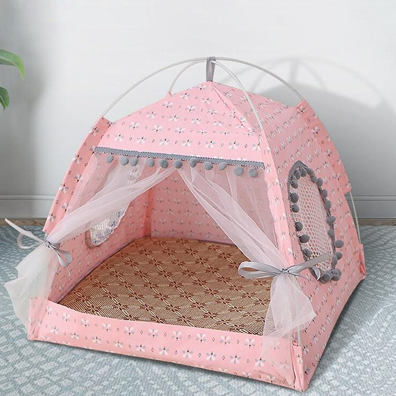 Pet Cat Tent Summer Cave Hut Cat Sleep House For Kitten Puppy Playpen Cage Basket Cat Nesk Kennel Small Dog House Bed Chihuahua - Urban Pet Plaza 