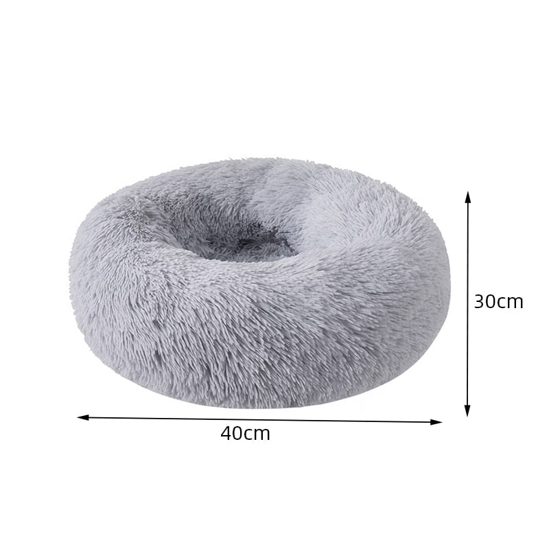 Cat Nest Round Soft Shaggy Mat Indoor Dog Cat Bed Pet Supplies Removable Machine Washable Pillow Bed for Small Pets - Urban Pet Plaza 