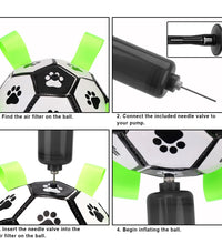 Puppy Outdoor Training Soccer 15cm Dog Bite Chew Balls Interactive Pet Football Toys With Grab Tabs Pets Accessories - Urban Pet Plaza 