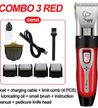 Dog Clipper Suit Dog Hair Clipper GroominHaircut Trimmer Shaver Set Pets Cordless Rechargeable Professional Multiple PET Uses - Urban Pet Plaza 