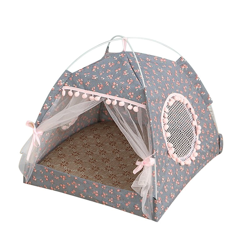 Breathable Cat Dog Litter Tent Kennel Foldable Universal Indoor Teepee Pet House Breathable Puppy Tent Bed Dog Supplies - Urban Pet Plaza 